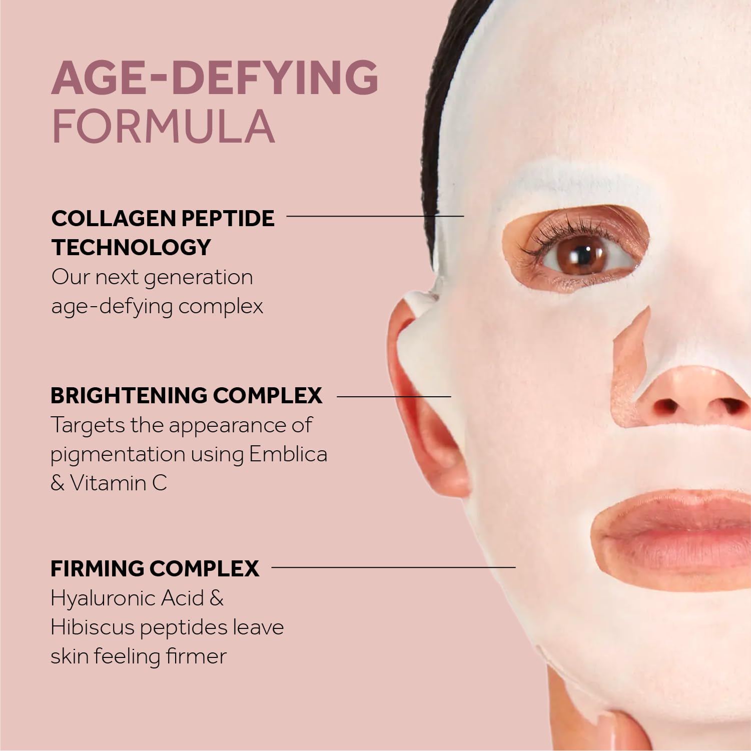 No7 Restore & Renew Multi Action Face & Neck Serum Boost Sheet Mask - Anti Aging Skin & Neck Firming Wrinkle Reducing Mask - Ski