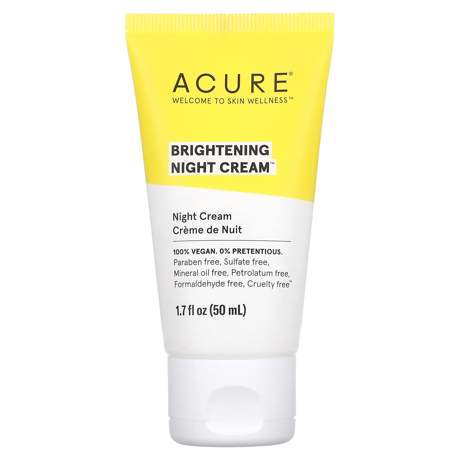 Acure Acure Brightening Night Cream, 1.7 Fl Oz (50 Ml) (Pack Of 2)