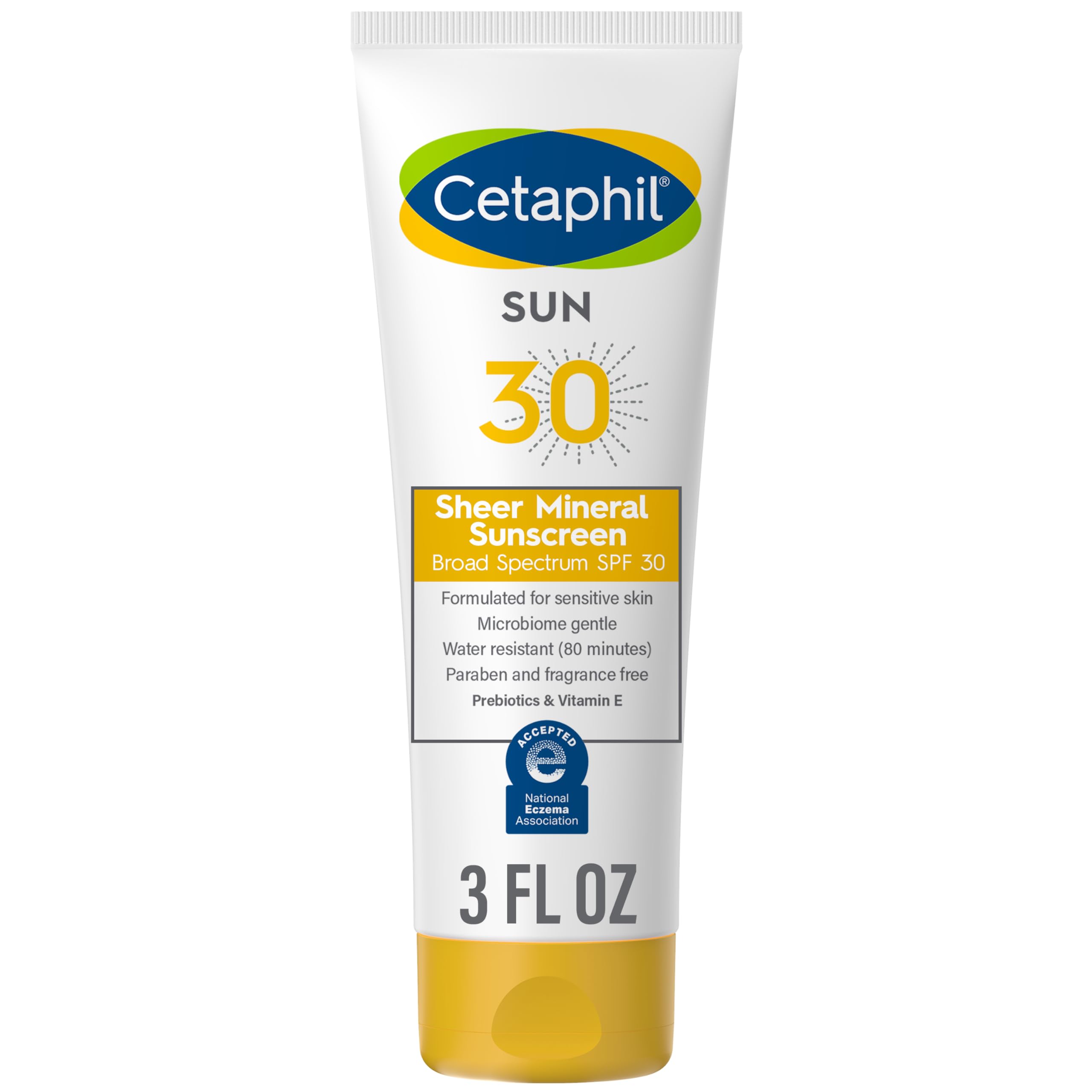 Cetaphil Sheer Mineral Sunscreen Lotion For Face & Body, 3 Fl Oz, 100% Mineral Sunscreen: Zinc Oxide & Titanium Dioxide, Broad S