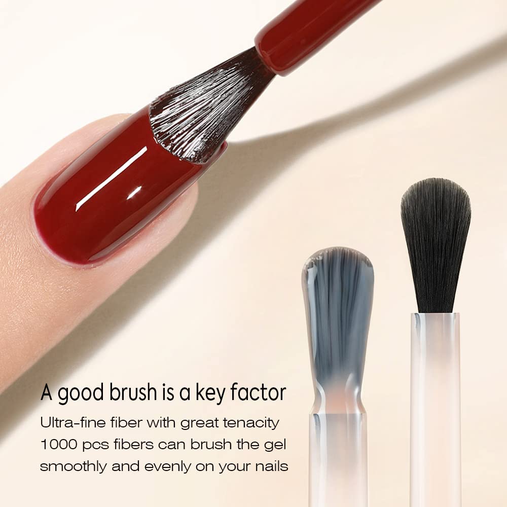 Venalisa 2 Pcs 15Ml Gel Nail Ploish Base And Top Coat Set, No Wipe High Gloss Long Lasting Tempered Top Coat Polish Soak Off Led