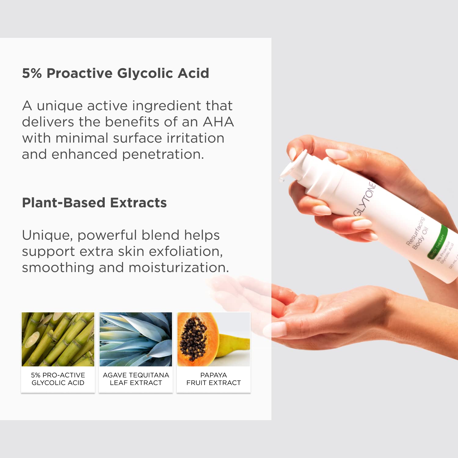 Glytone Resurfacing Body Oil - 5% Proactive Glycolic Acid - For Rough Skin Prone To Keratosis Pilaris - Fragrance-Free - 5 Fl. O