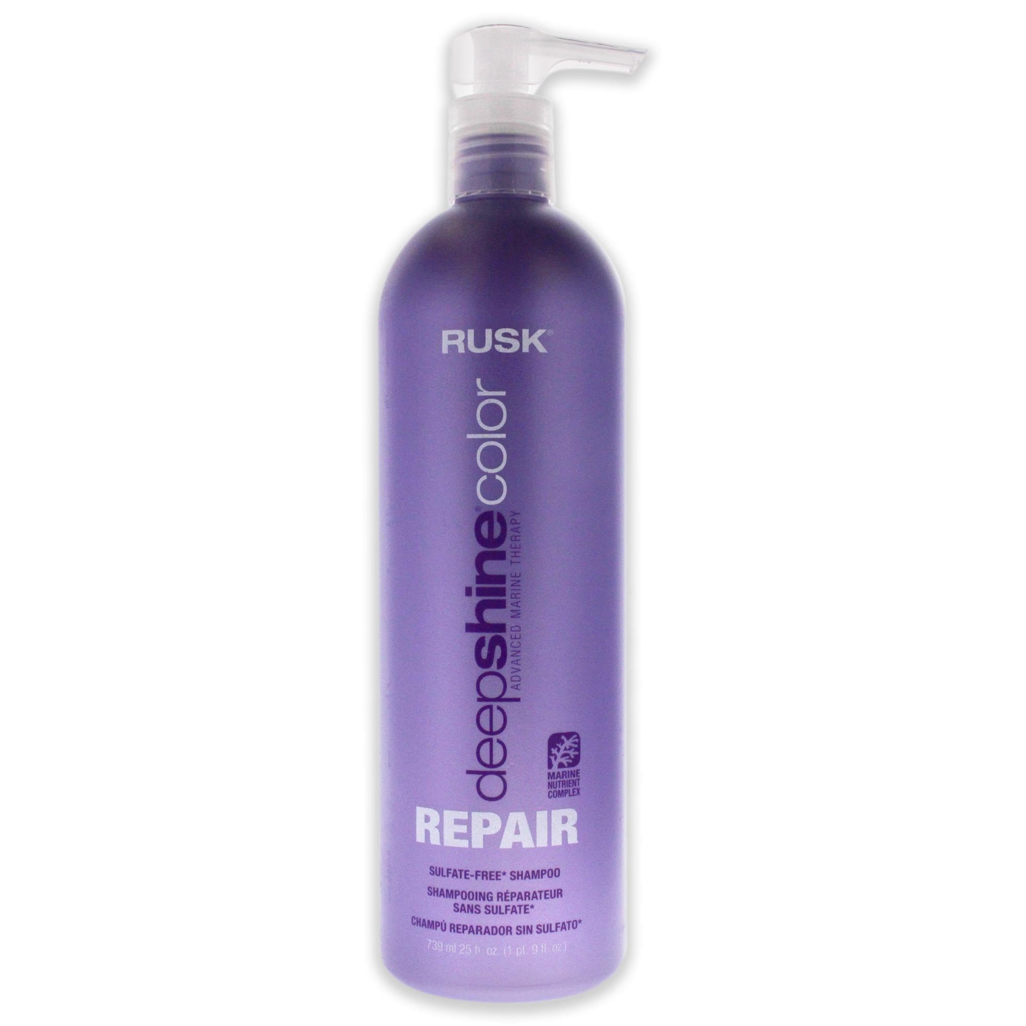 Rusk Deepshine Color Repair Sulfate Free Shampoo, 25 Fl Oz