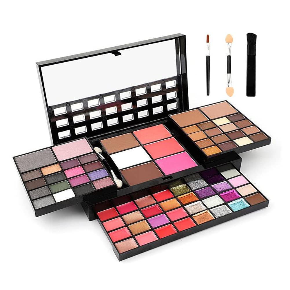 Makeup Kit For Women Full Kit Including 36 Eyeshadow Makeup,16 Lip Gloss,12 Glitter Cream, 4 Concealer, 3 Blusher,1 Bronzer, 2 H