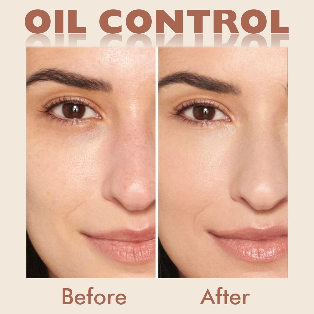 Kaely Oil Control Matte Perfection Face Pressed Powder, Matte Smooth Flawless Setting Powder Makeup, Polvo Compacto De Maquillaj