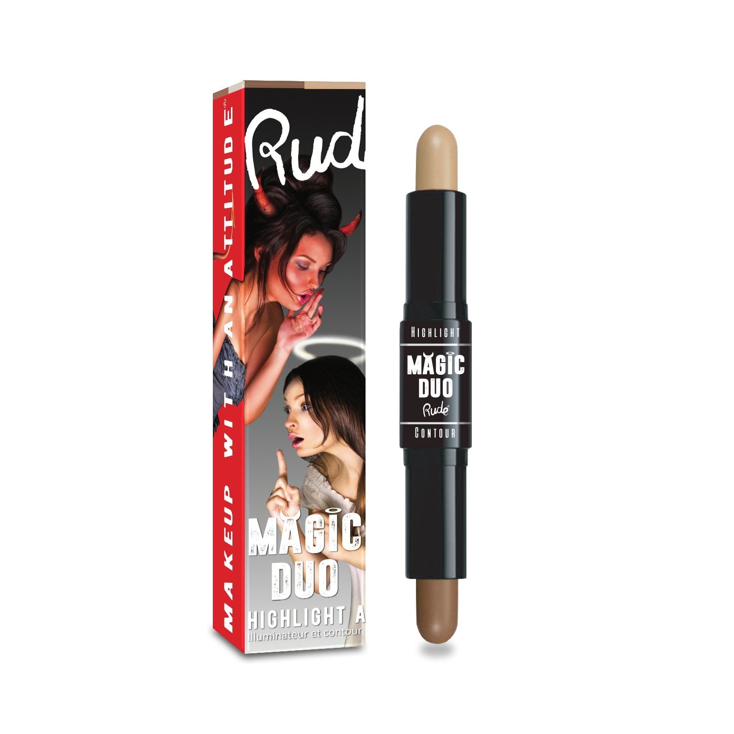 Rude Magic Duo Highlight & Contour(D0102H2B7Y7)