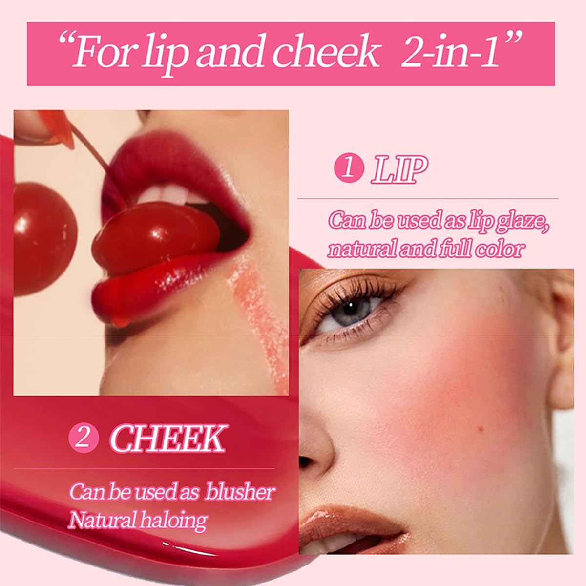 6 Color Lip Oil, Big Brush Head Hydrating Lip Glow Oil, Shiny Transparent Tinted Plumping Lip Oil, Nourishing & Non-Sticky Long