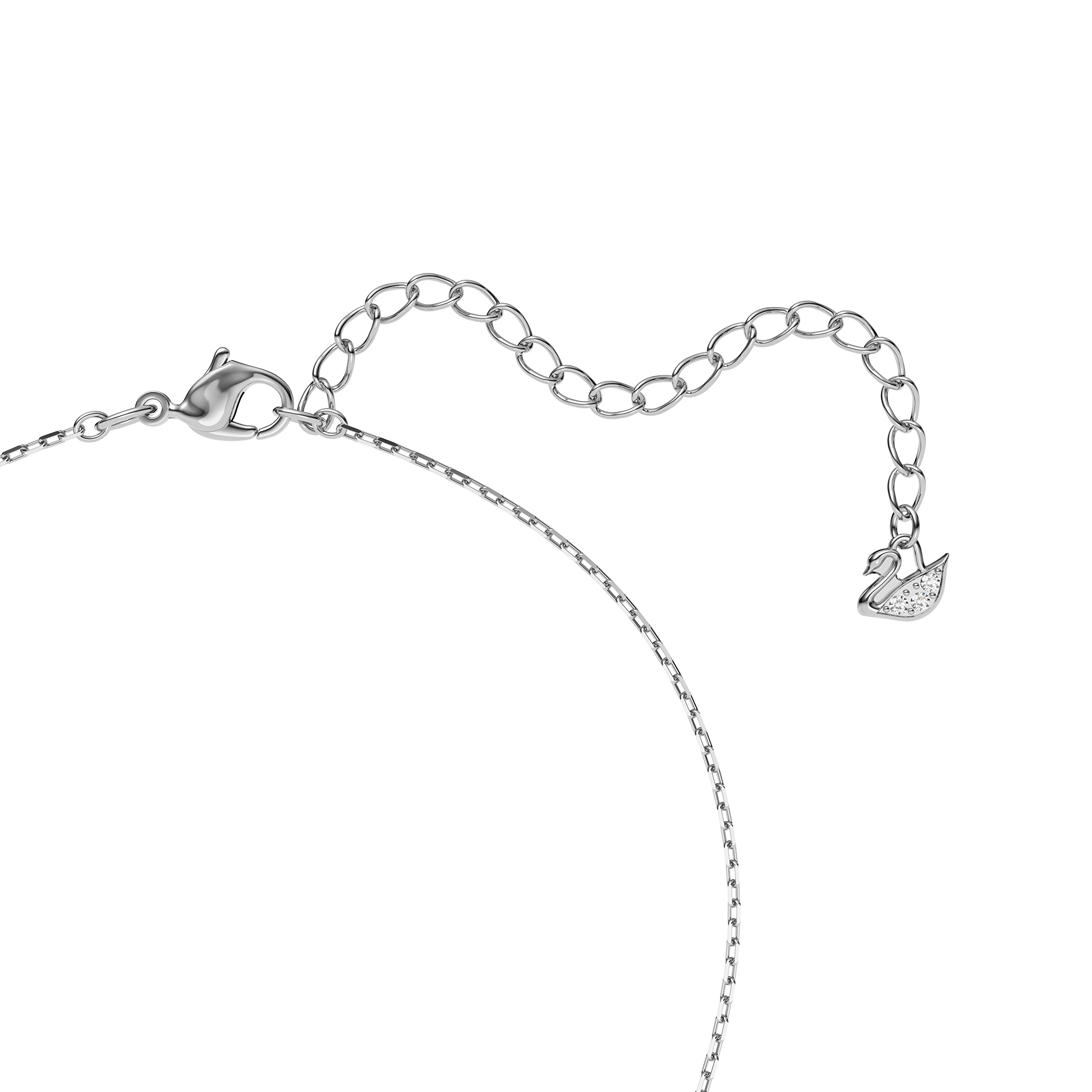 SWAROVSKI Women's Sparkling Dance Round Jewelry Collection, Rhodium Finish, Blue Crystals, Clear Crystals