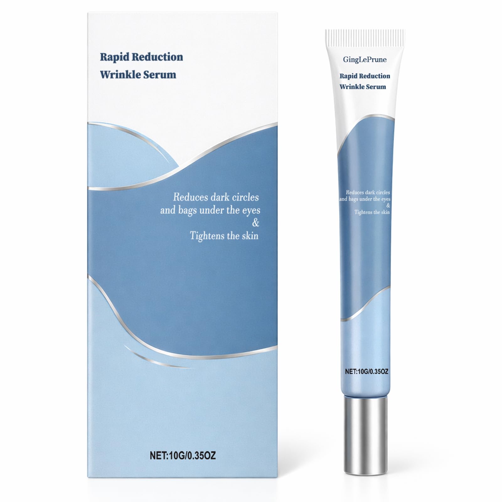 Rapid Eye Serum, Visibly Minimizes UnderEye Bags, Dark Circles, Fine Lines, Wrinkles and Crows Feet; AntiAging Facial Skin Ca