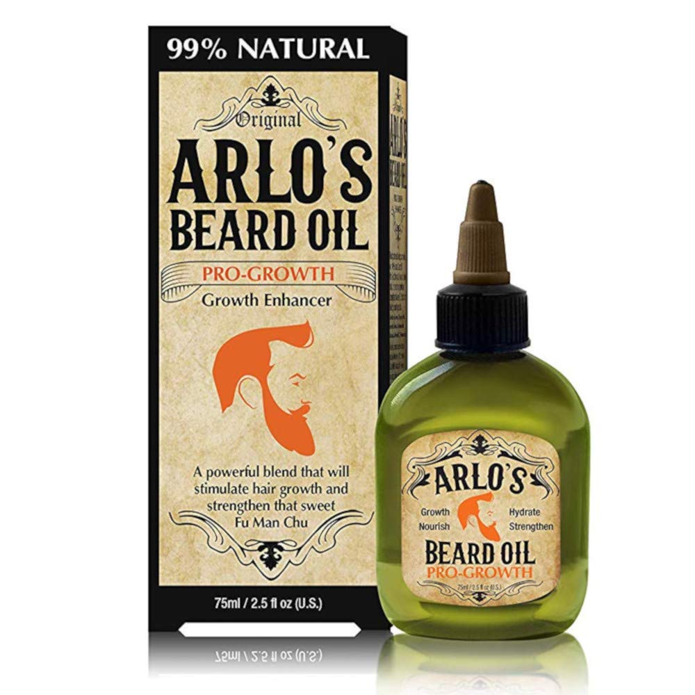 Arlo's Original Beard Oil - 99% Natural Pro-Growth Enhancer, 2.5 Fl Oz, Model 91022AR