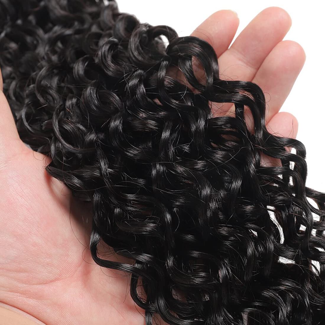 Brazilian Virgin Human Hair Bundles Water Wave(24 26 28 30 Inch)100% Unprocessed Human Hair 4 Bundles Wet And Wavy Hair Bundles