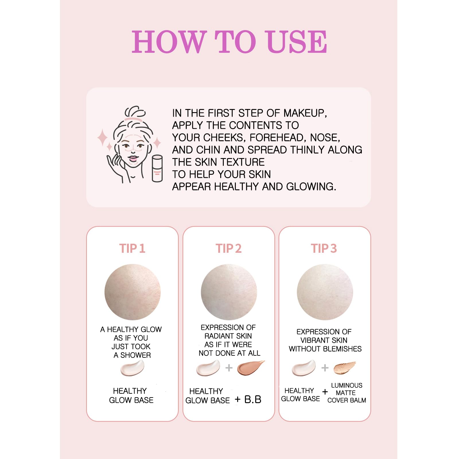 YEOAU, A bright makeup base that provides Natural Radiance for ATOMY Healthy Glow Base, (1.11FL.OZ.)