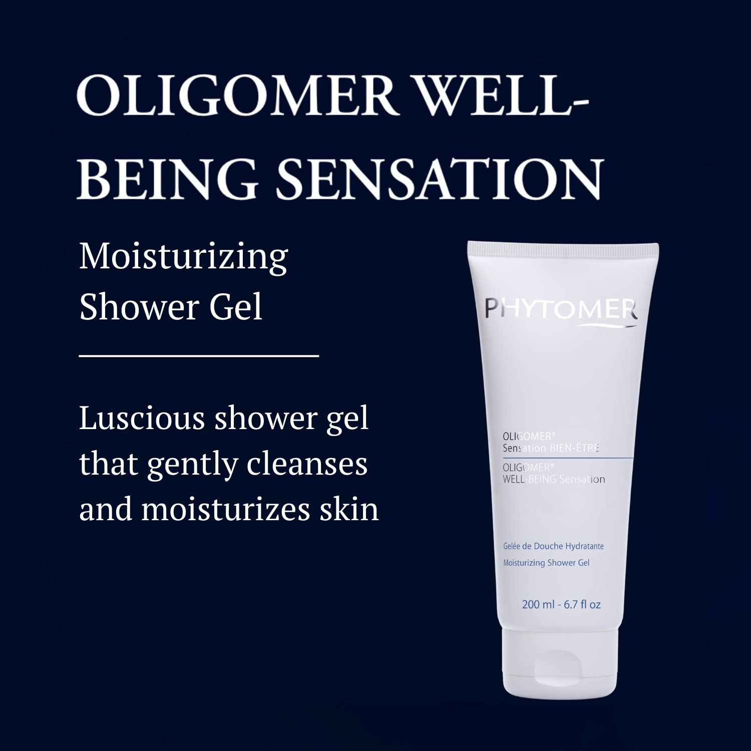 Phytomer Well-Being Moisturizing Shower Gel | Gentle Skin Cleanser & Moisturizer | Invigorates Tired Body, Skin & Muscles | Imme