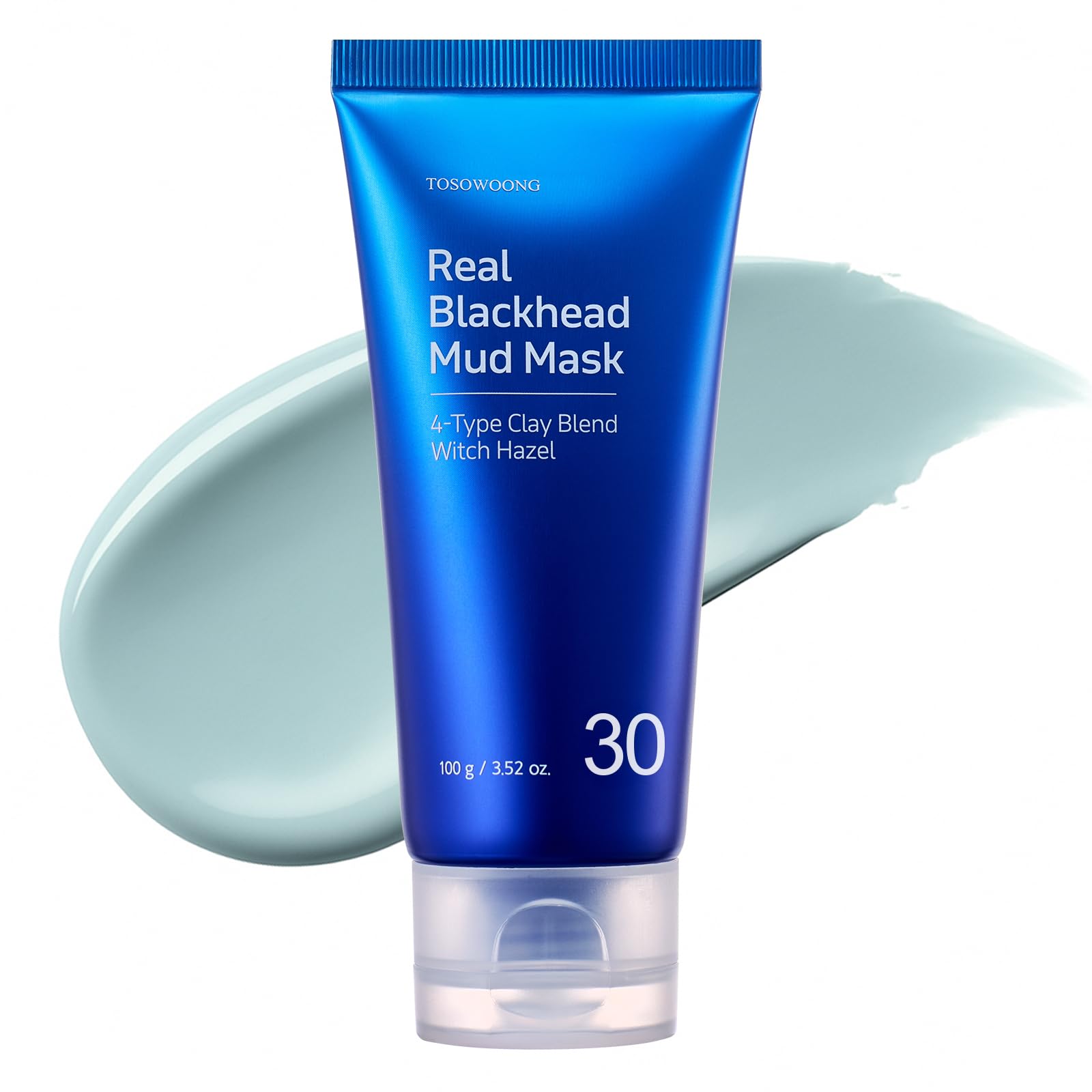 TOSOWOONG Real Blackhead Mud Mask for Pore Care, Oil Control, Cooling
