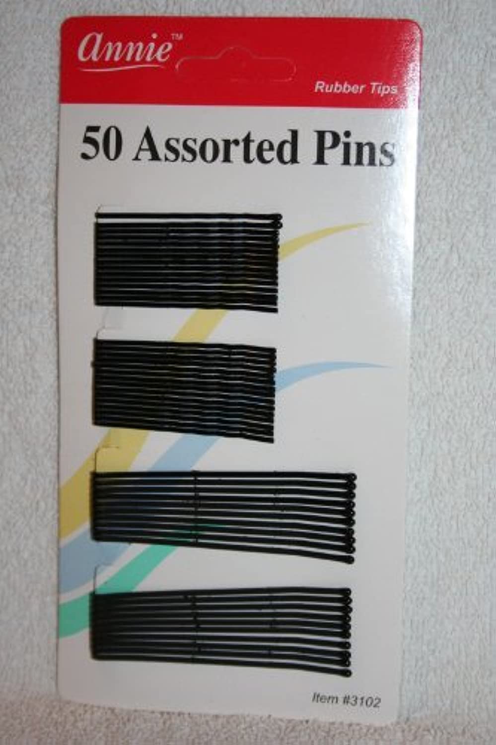 Annie 50 Assorted Pins Rubber Tips
