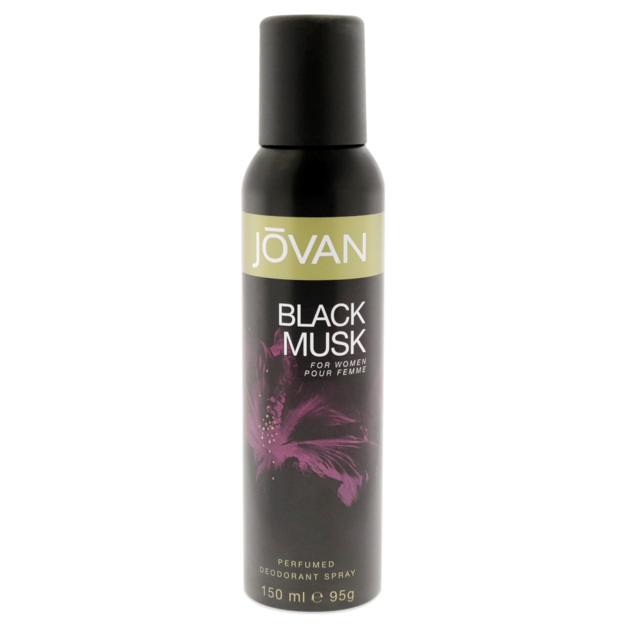 Jovan Deodorant Spray For Women, Black Musk, 5 Ounce