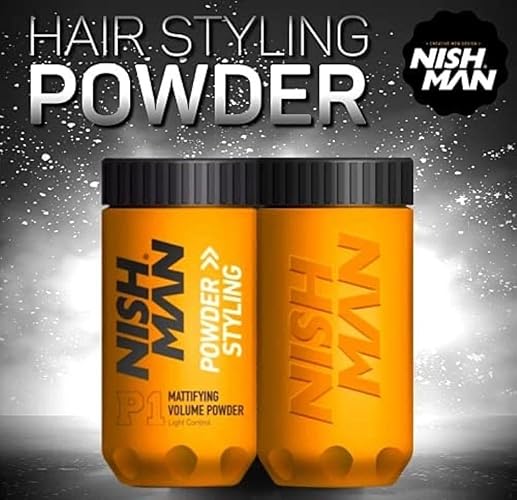 nishman P1 Hair Styling Powder 20g. Mattifying&Volumizing Powder with Maximum Control-Elegant Design, Ease Of Use, Flexible and
