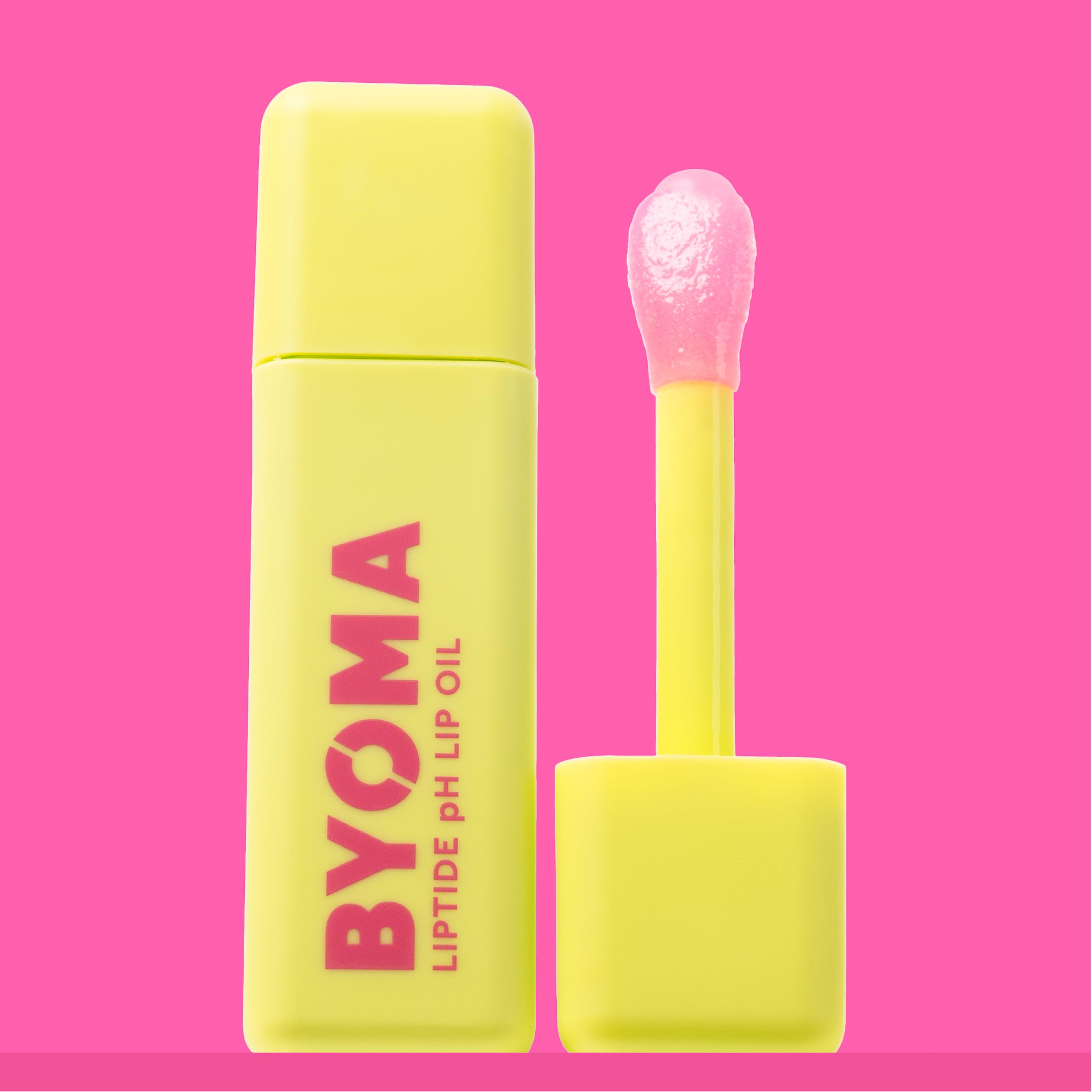 BYOMA Liptide pH Lip Oil - Glossy, Non-Sticky Gloss with pH Adaptive Tint - Peptide Lip Treatment with Peptides, Avocado & Taman