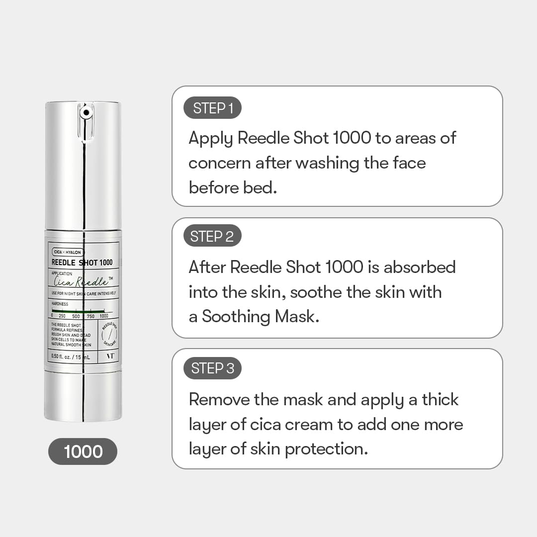 Vt Cosmetics Cica Reedle Shot 1000 Essence 0.5Fl Oz(15Ml)
