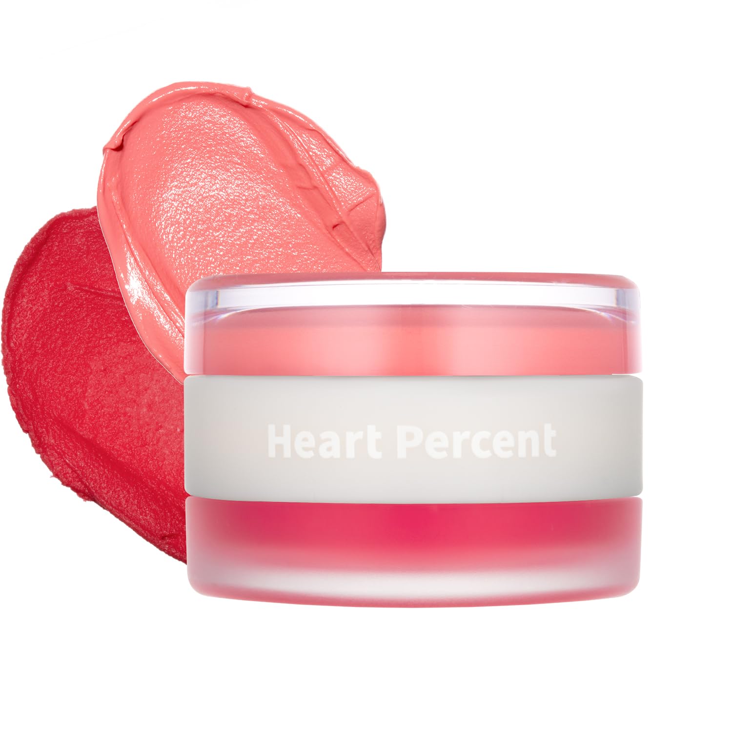 Heart Percent Dote On Mood Custom Lip & Cheek, Matte (Fog Pot) + Glow (Shine Balm) Dual Type Multi-use Blush & Lip Tint [#01. Ap