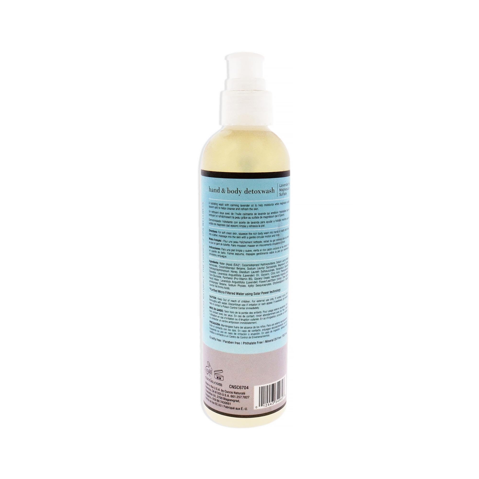 Cuccio Naturale Hand And Body Detoxwash - Helps Get Silky, Smooth Skin And Leaves It Delecately Scented - Exfoliates, Cleanses -