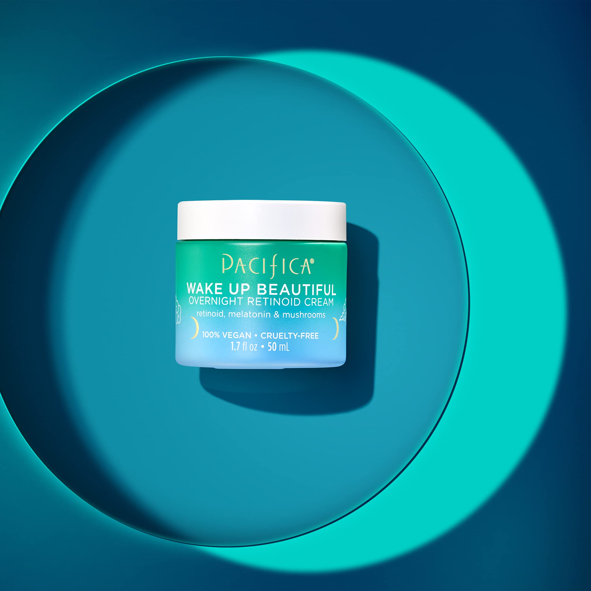 Pacifica Beauty, Wake Up Beautiful Overnight Retinoid Night Face Cream, Moisturizer for Dry and Aging Skin, Gentle for Sensitive
