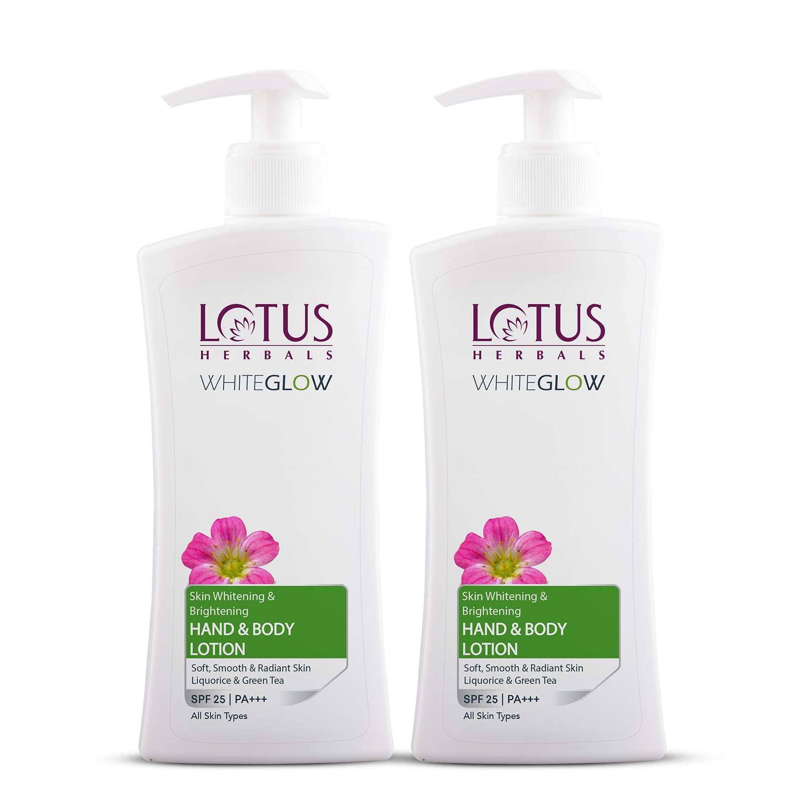 Lotus Herbals Hand & Body Lotion, Buy 1 Get 1 Free, (800Ml) 400Ml + 400Ml, Moisturizer For Dry Skin, Protects From Uva/Uvb Rays,