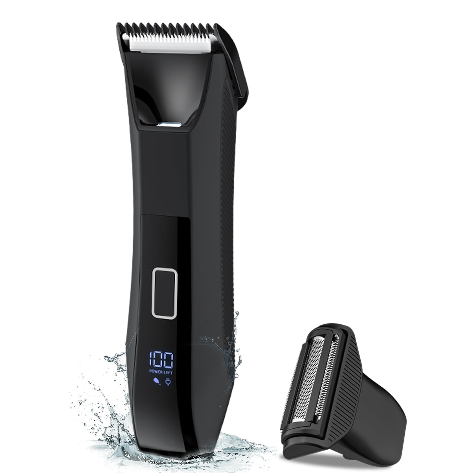 Zesuti 2-In-1 Manscape Trimmer For Men,Body & Groin Hair Trimmer For Men,Bikini Trimmer Women- Wet/Dry Electric Razors For Smoot