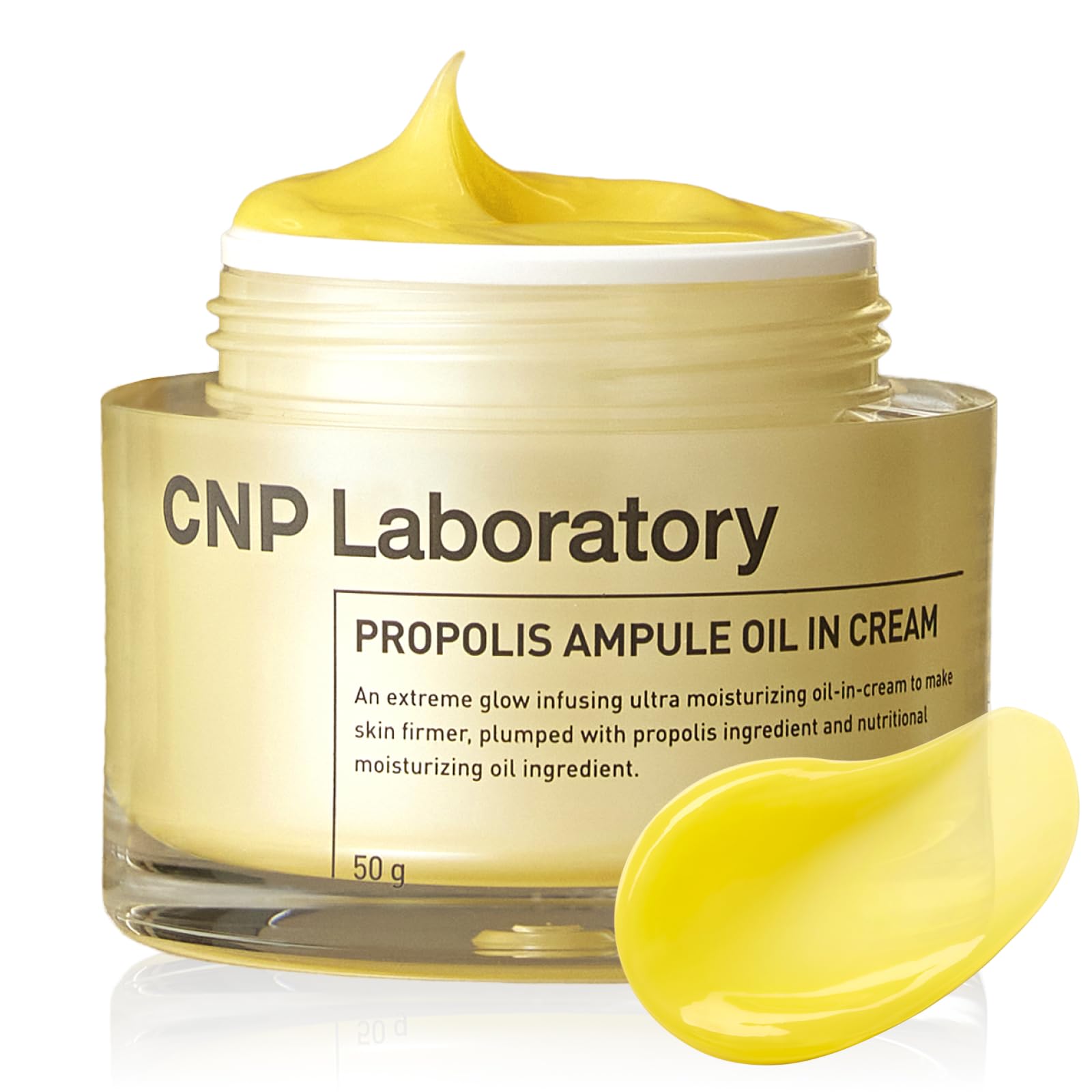 Cnp Propolis Ampule Oil-In-Cream - Moisturizing Cream With Propolis Extract, 5 Oil Blend, Ceramide & Hyaluronic Acid For Firm &
