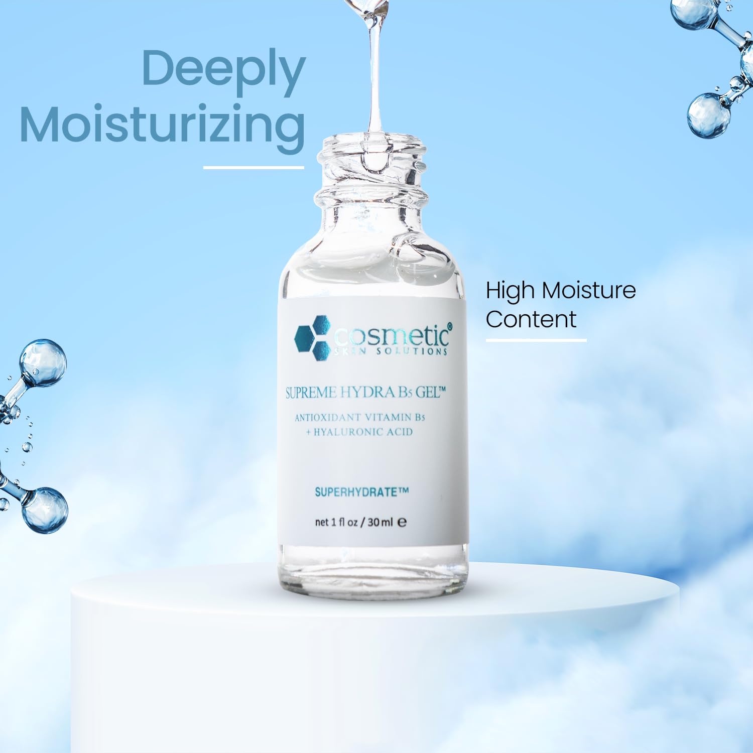 #1 BEST Supreme Hydra B5 Gel - Deeply moisturizing HA gel combines antioxidants Vitamin B5 to SUPERHYDRATE depleted moisture lev