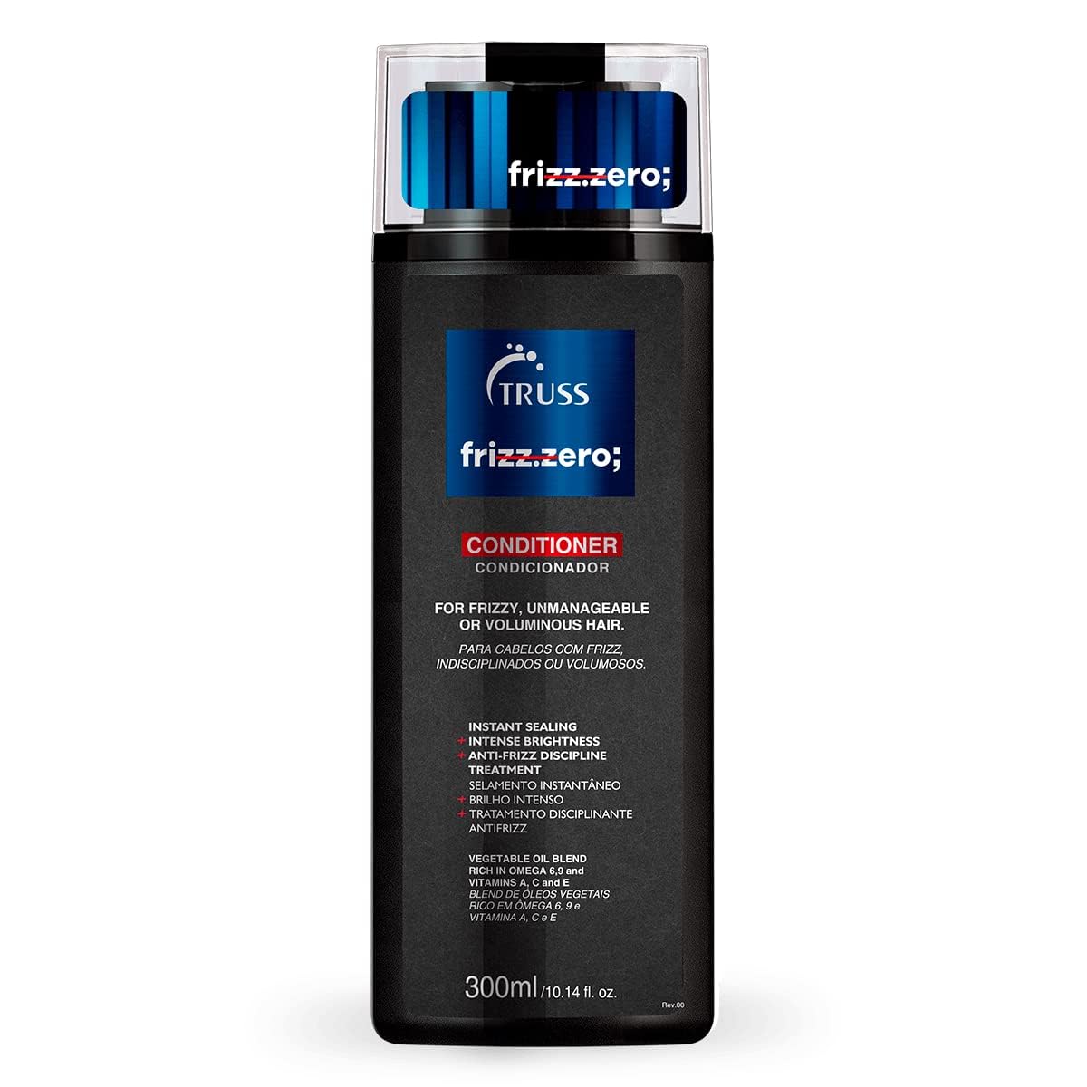 TRUSS Frizz Zero Conditioner - For Frizzy Hair - Anti Frizz, Anti Humidity Formula Protects Against Moisture While Providing Vol