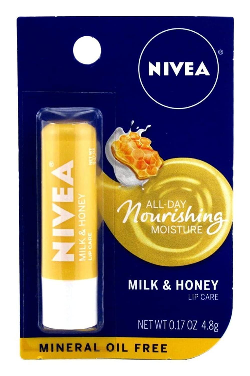 Nivea Lip Care A Kiss Of Milk And Honey Soothing Lip Care (4 Pack)