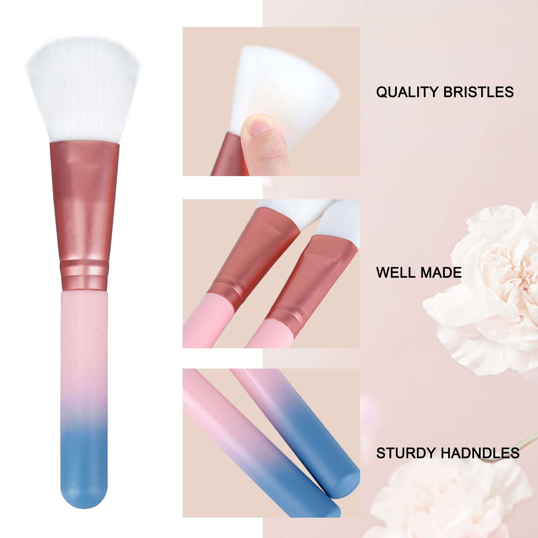 Makeup Brushes - 12 Pcs Makeup Brush Sets For Foundation Eyeshadow Eyebrow Eyeliner Blush Powder Concealer Contour Shadows With