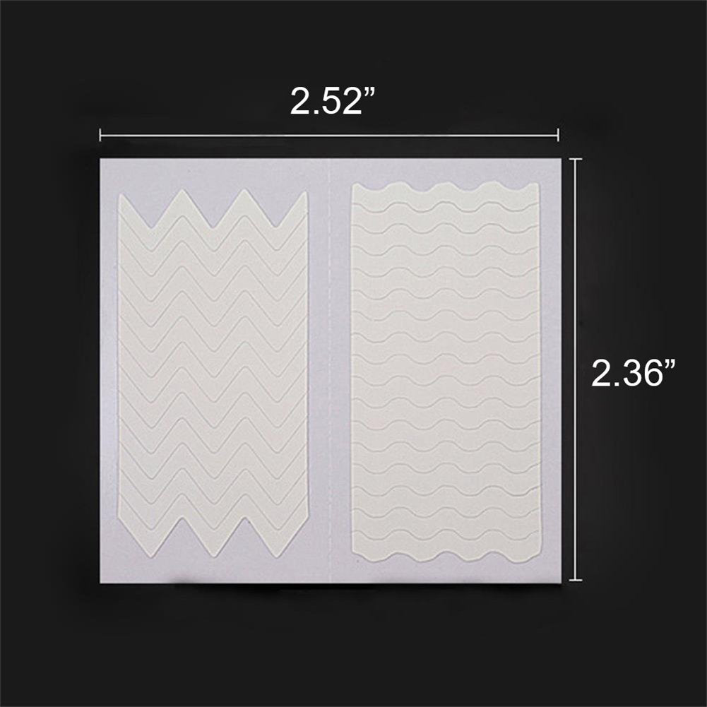 Wokoto 24 Sheets French Nail Stickers For Women Heart Shape Star Wave Smile Shapes Image French Tip Guides Stickers With 1 Pcs A