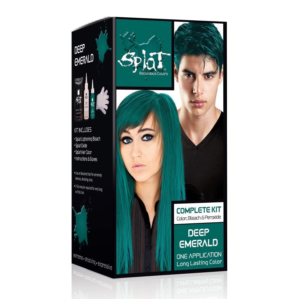 Splat Rebellious Colors Hair Coloring Complete Kit, Deep Emerald 1 Ea (Pack Of 2)