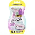 Bic Soleil Glow Women'S Razors, 3 Count (Pack Of 2)