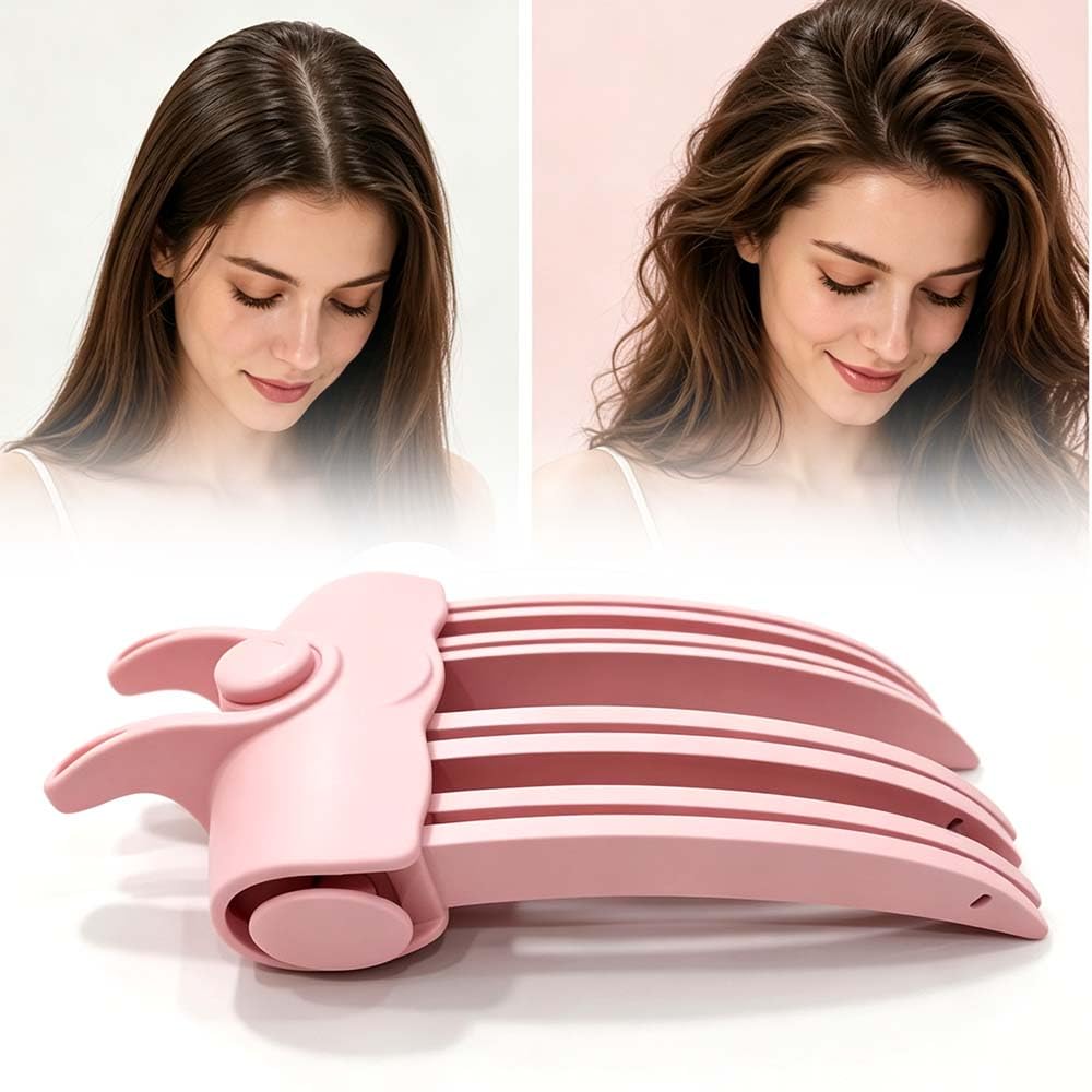Root Volumizer Clip with Heated, 2026 New Root Lifting Hair Clip (Pink)