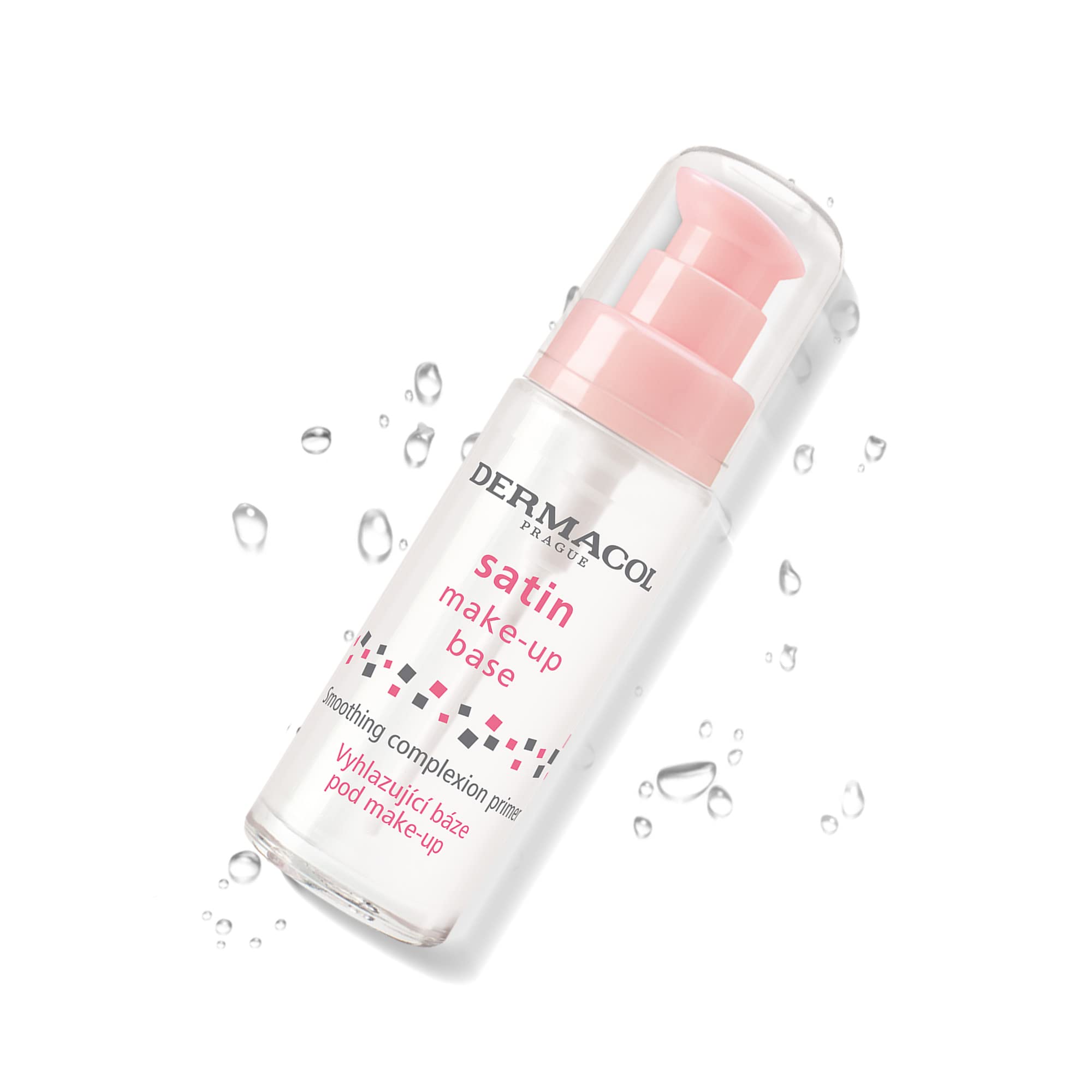 Dermacol - Satin Makeup Base, Matte Face Primer for Wrinkles and Pores, Transparent Makeup Primer for Oily Skin & Dry and Combin