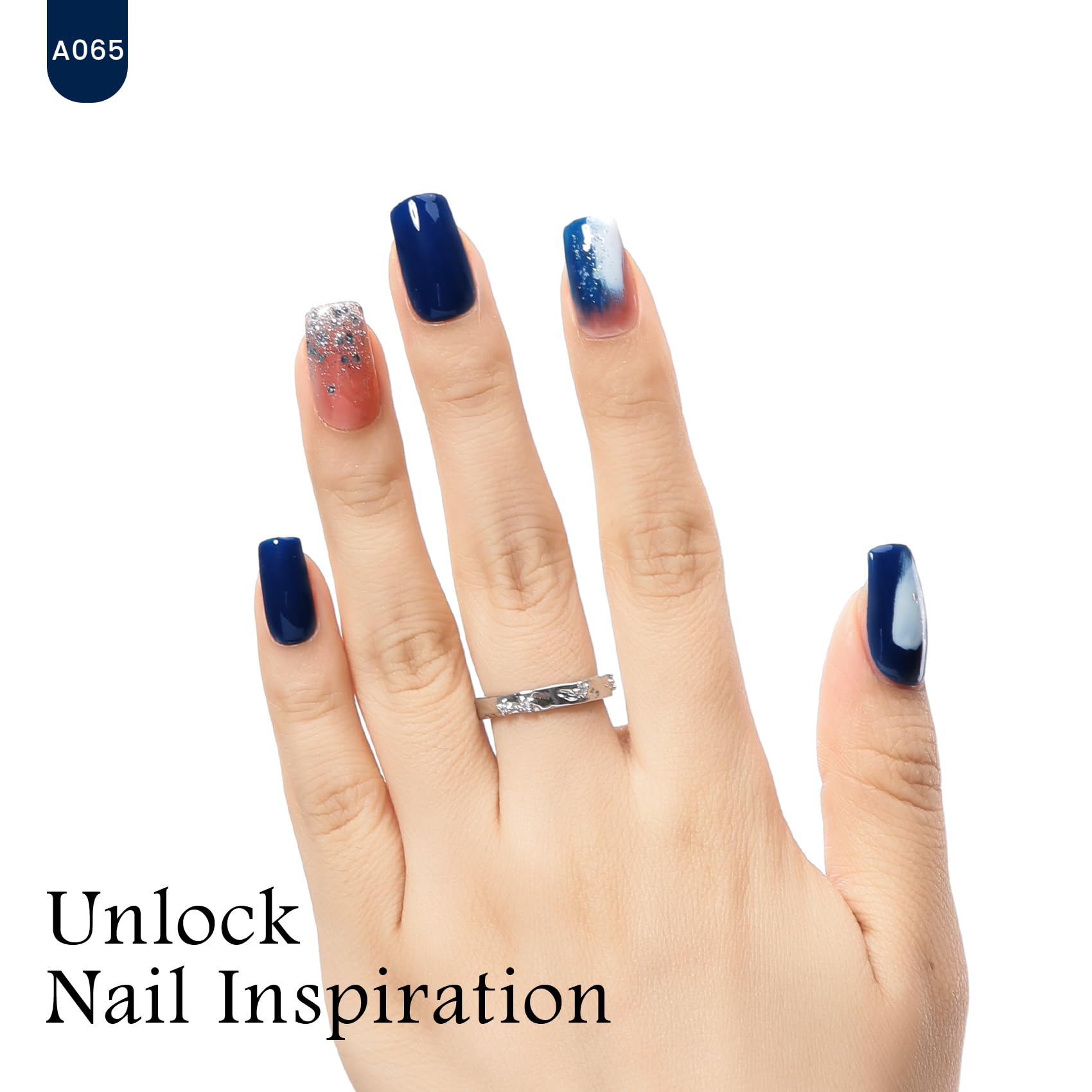 Maychao 15Ml Blue Gel Nail Polish 1Pc Navy Blue Gel Polish Soak Off Uv Led Nail Polish Nail Art Starter Manicure Salon Diy At Ho