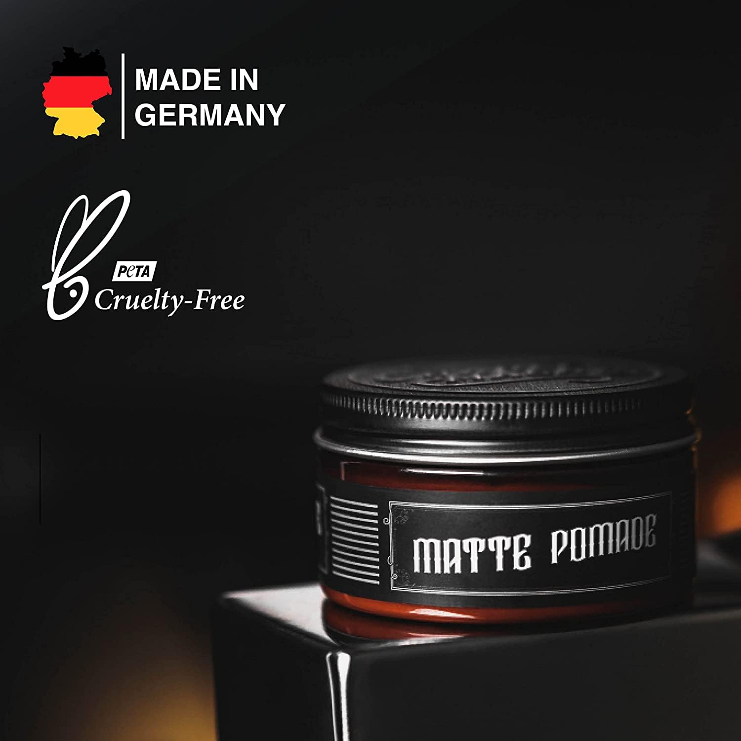 charlemagne Premium Matte Pomade - Strong Hold - Elegant Fragrance - Matt Look Finish for the Hair - Matt Hair Wax for MenMen -