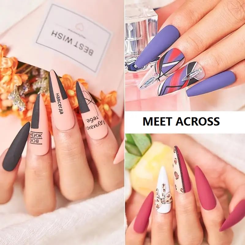 Meet Across Purple Gel Nail Polish Set, 8 Colors Purple Pastel Pink Lavender Gel Polish Soak Off Grape Lilac Violet Gel Nail Art