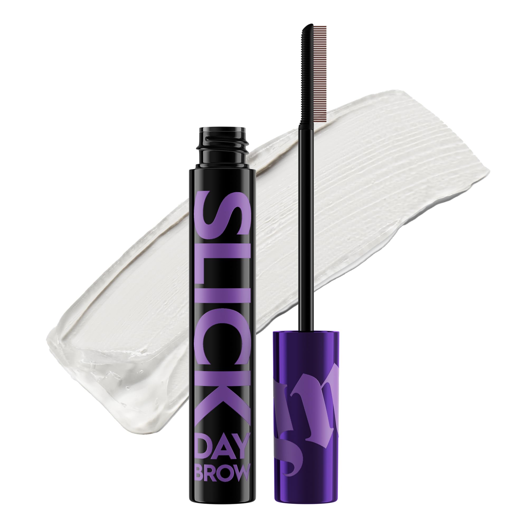 Urban Decay Slick Day Strong-Hold Clear Brow Gel, Lifted, Laminated Eyebrows, Up To 24 Hr Wear, Comfortable Feel With Water-Base