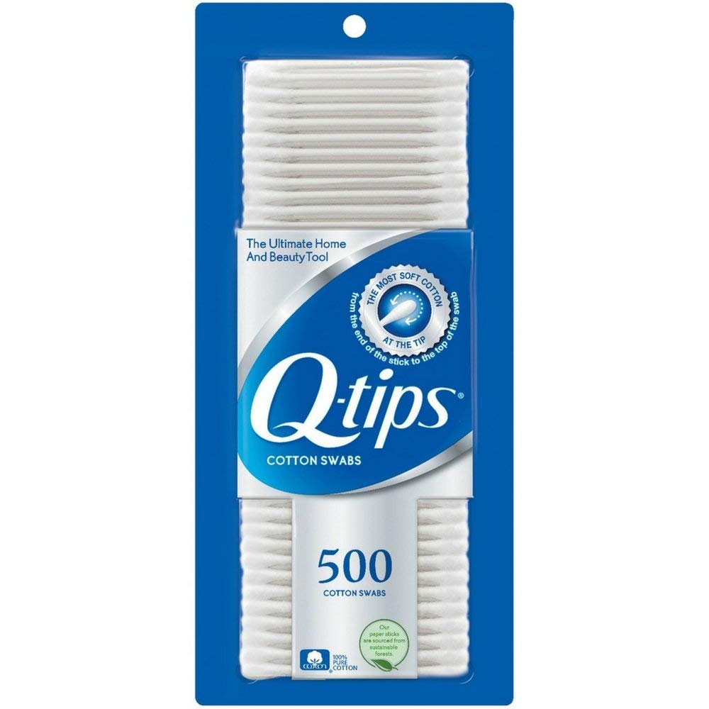 Q-Tips Cotton Swabs, 500 Count (Pack Of 2)