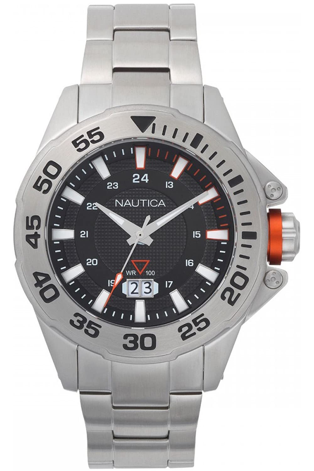 Nautica Analog Silver Dial MenS WatchNapwsv004