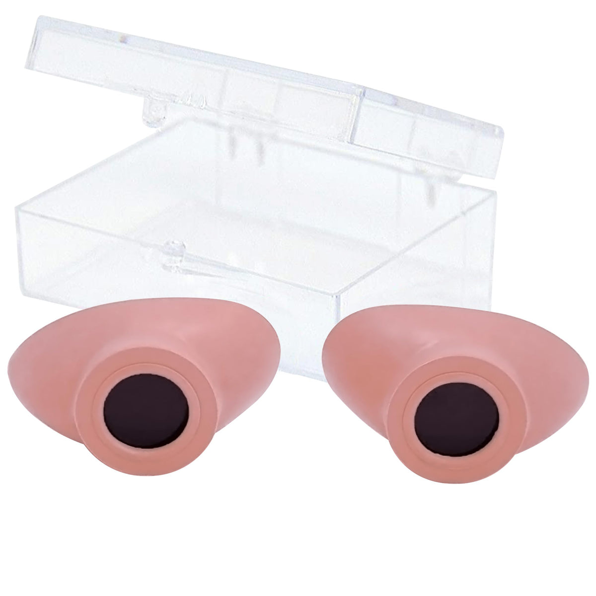 Super Sunnies Slim Flex UV Eye Protection, FDA Compliant Individual Tanning Goggles Eyeshields (Peach)