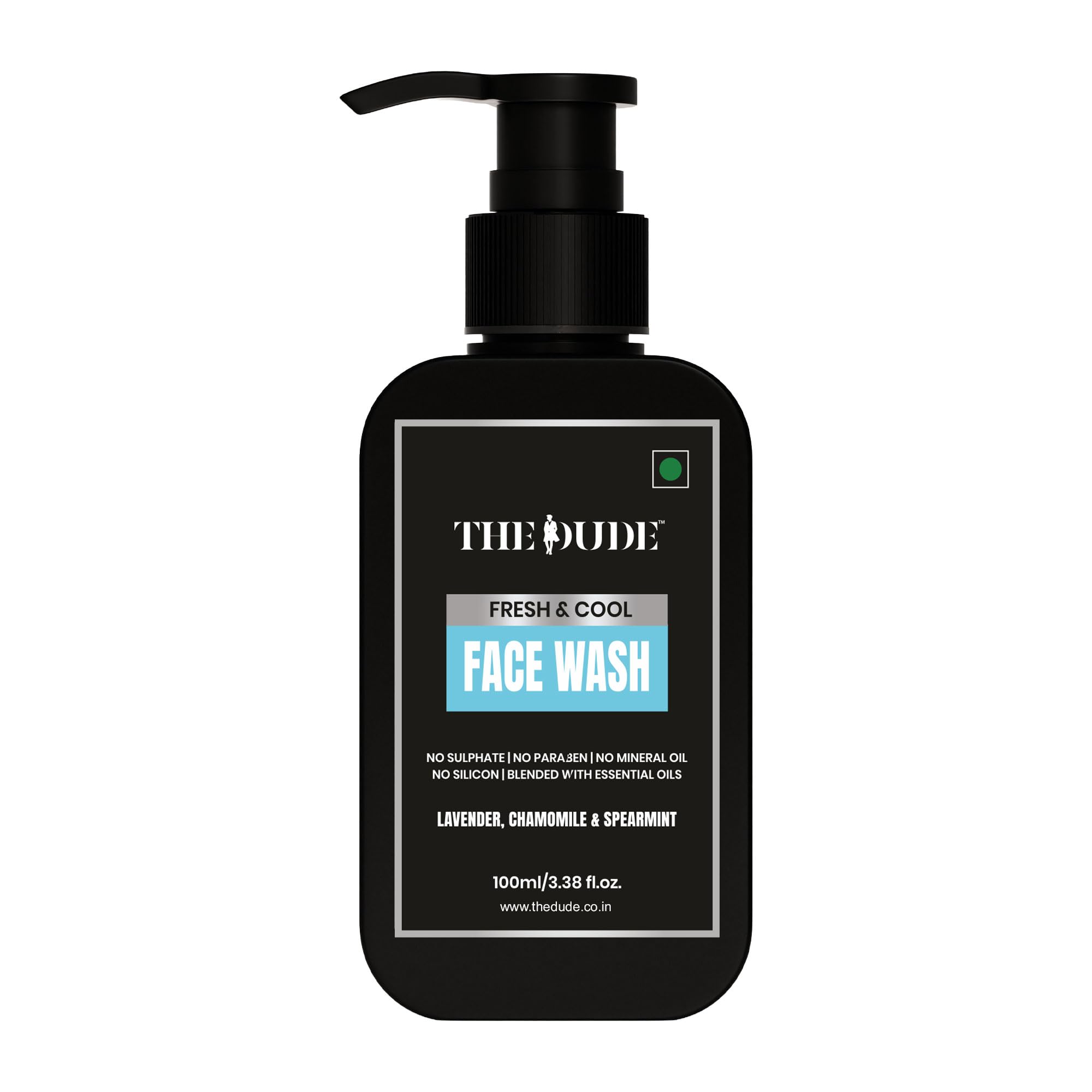 The Dude Fresh & Cool Himalayan Lavender, Chamomile & Spearmint Face Wash For Men  100 Ml | Gentle Daily Cleanser | Refreshing 