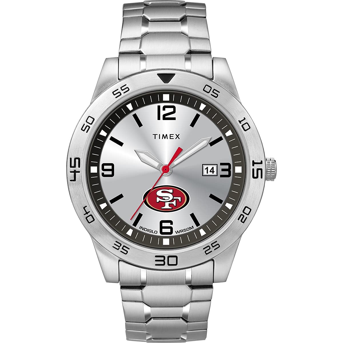 Timex Tribute Men's NFL Citation 42mm Watch - San Francisco 49ers with Stainless Steel Expansion Band