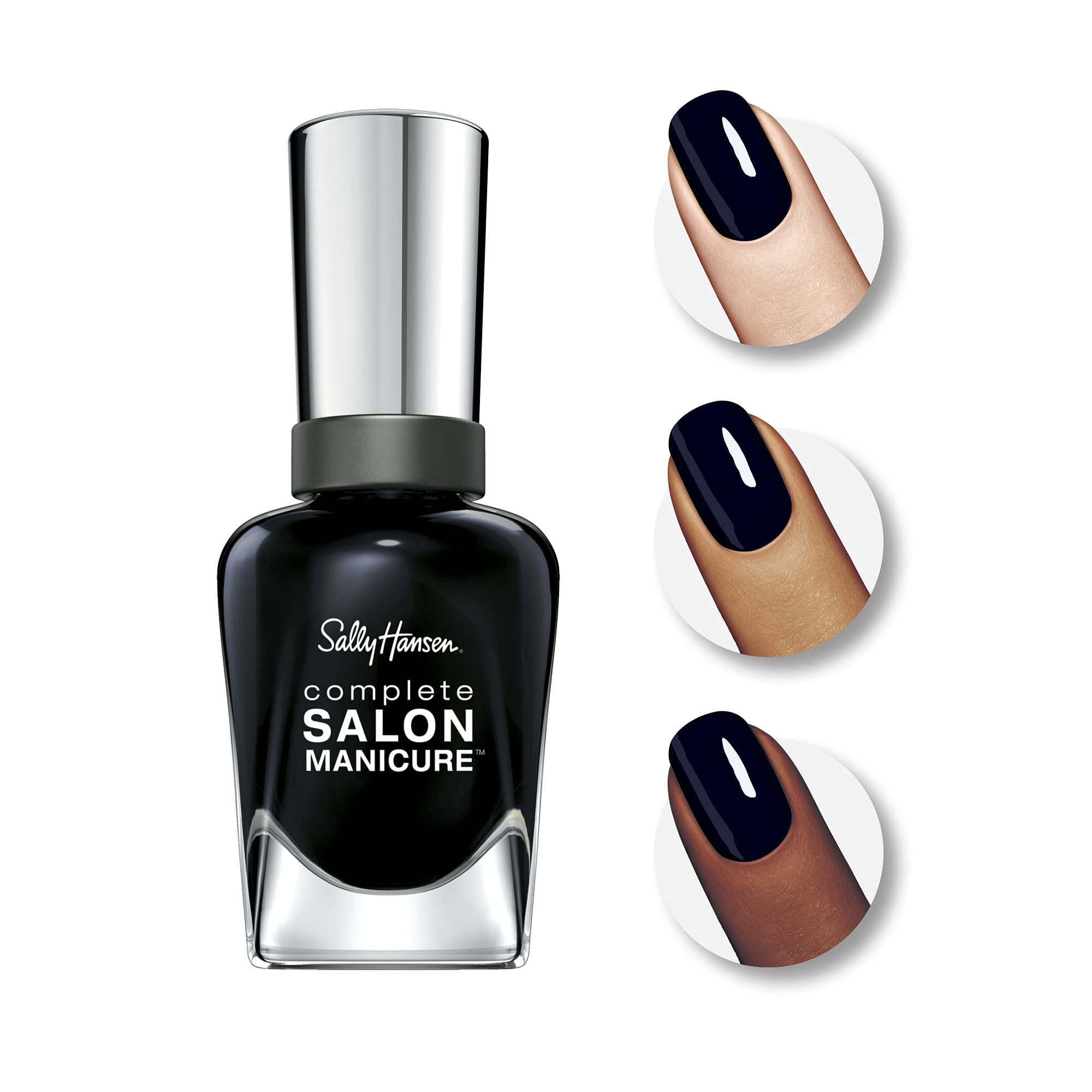Sally Hansen - Complete Salon Manicure Nail Color, To The Moon And Black 016, White To Black Collection