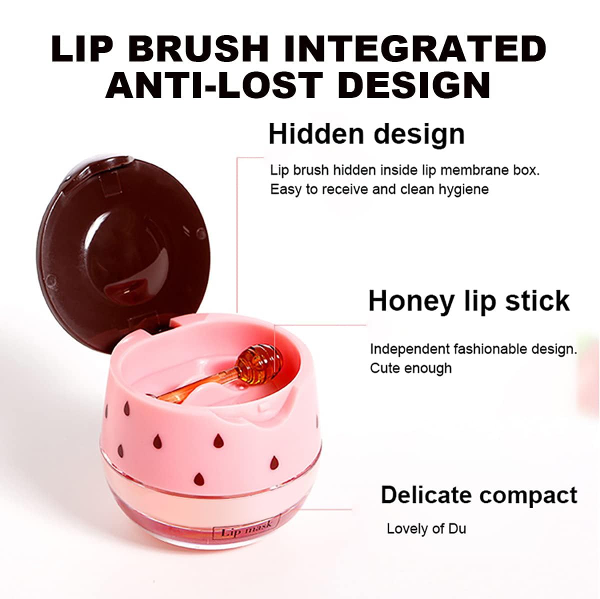 2 Pcs Apple Lime & Watermelon Lip Balm, Honey Strawberry Lip Mask Overnight, Moisturizing Lip Sleeping Mask, Hydrate Repair Prev