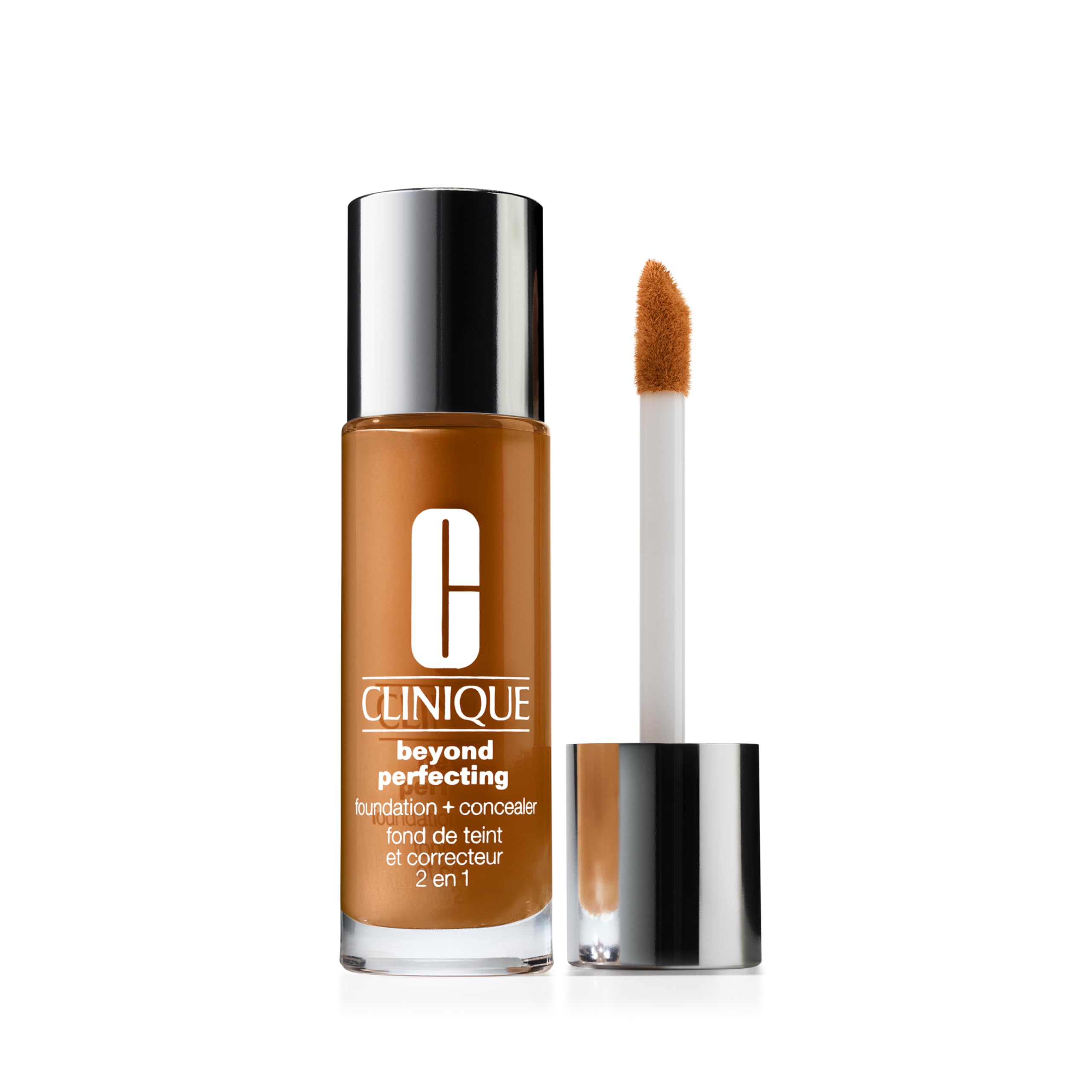 Clinique Beyond Perfecting Liquid Lightweight Full Coverage Foundation + Concealer For Dry Combination to Oily Skin Types, Golde