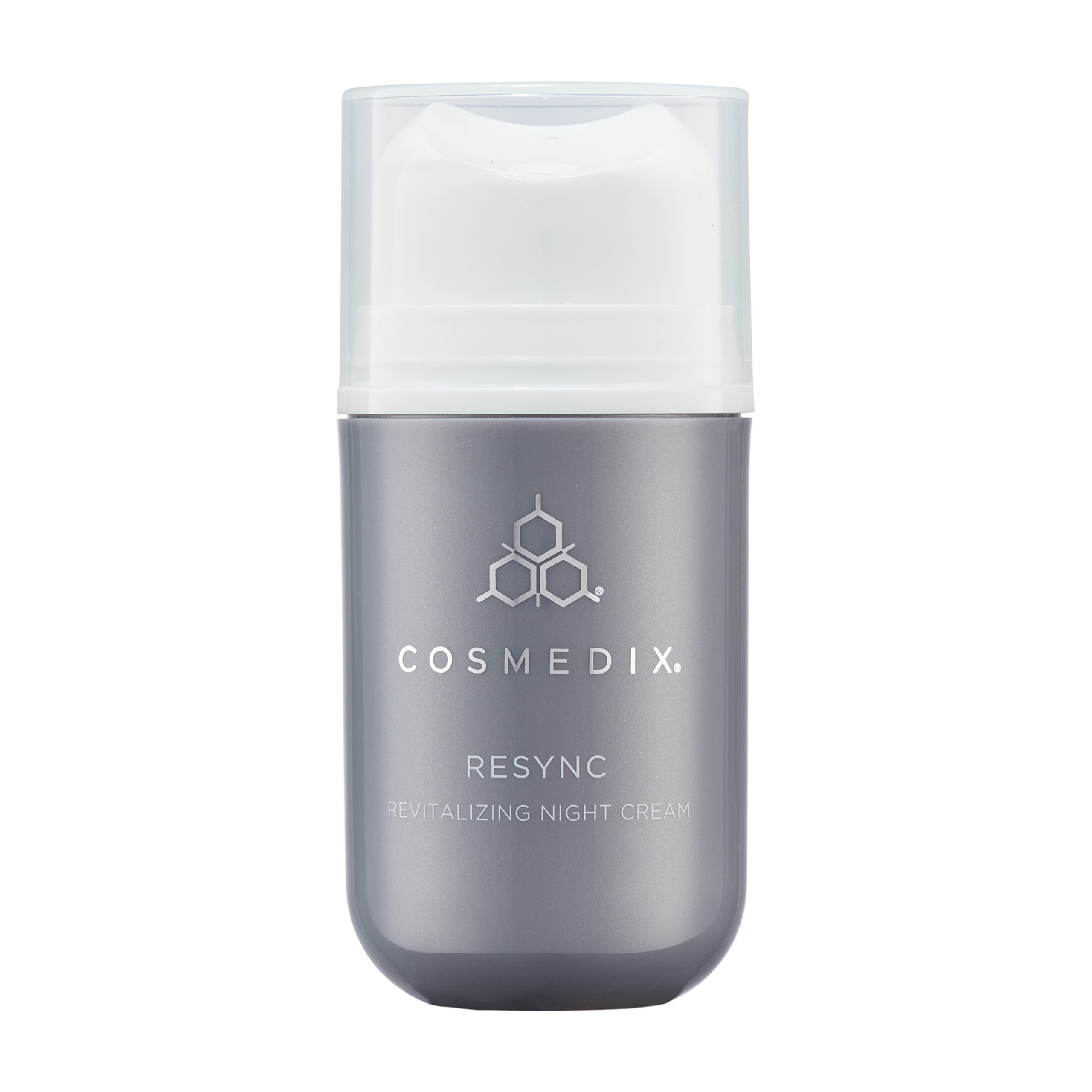 COSMEDIX Resync Revitalizing Night Cream, Antioxidant Rich Face Cream, Improve Lines, Dark Spots & Uneven Texture, Cruelty, Glut